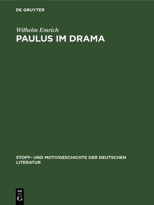 cover image of Paulus im Drama
